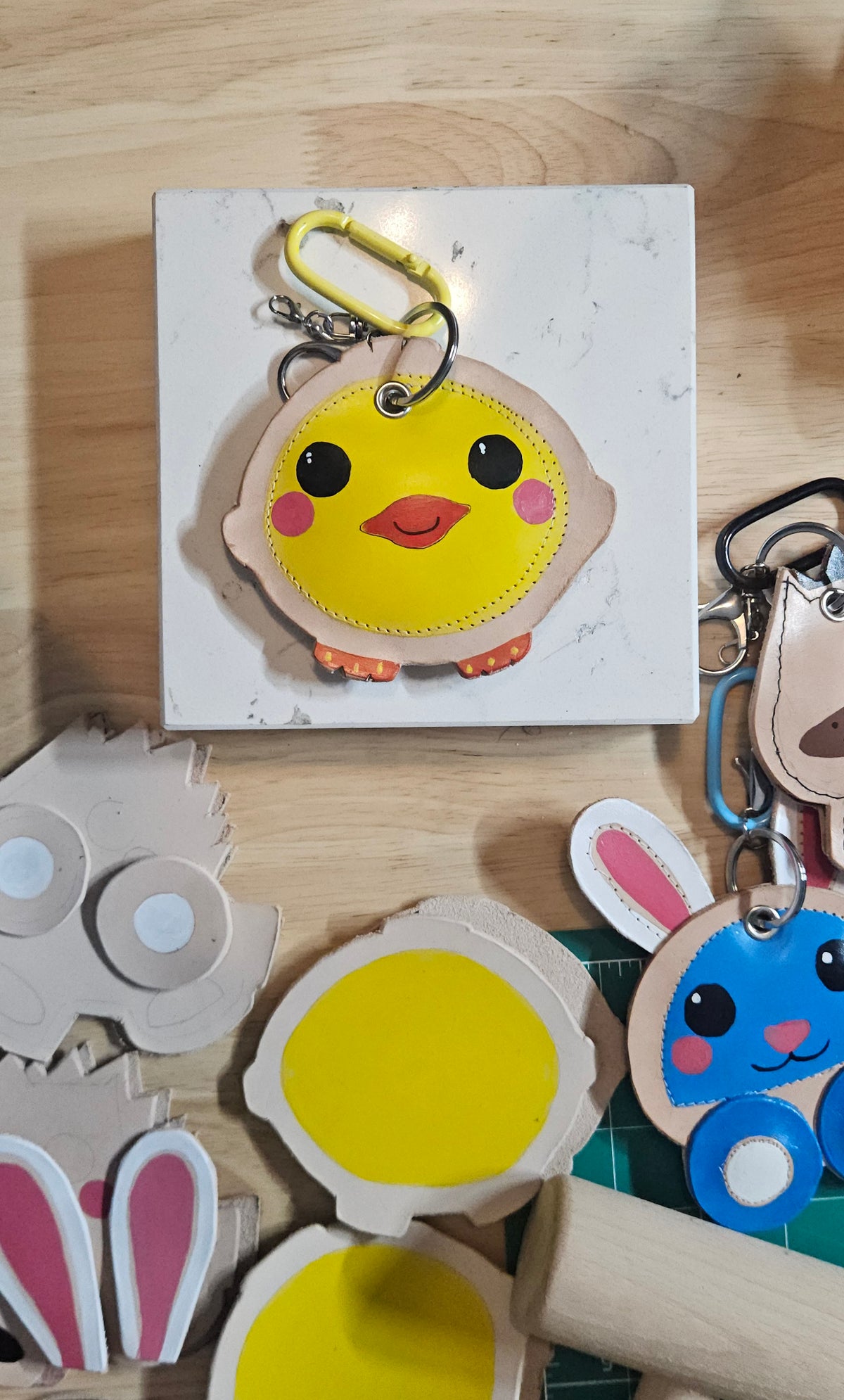 CapeBirdie Leather Keychain